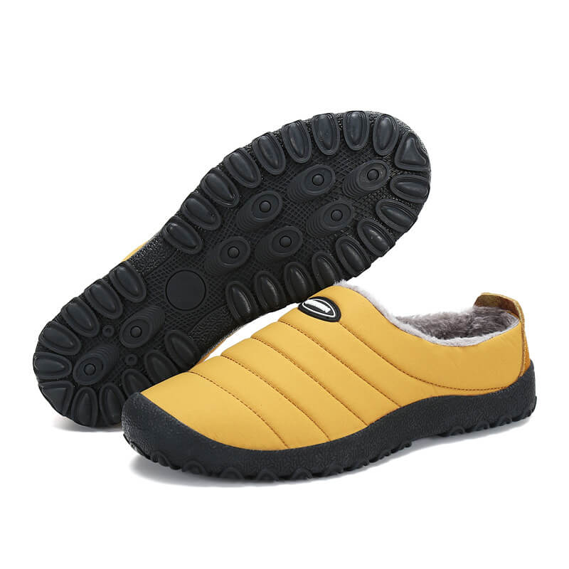 Lightweight Air Cushion Rubber Sole Warm Non-Slip Diabetic Slippers for Men  Outdoor Casual Breathable Comfy